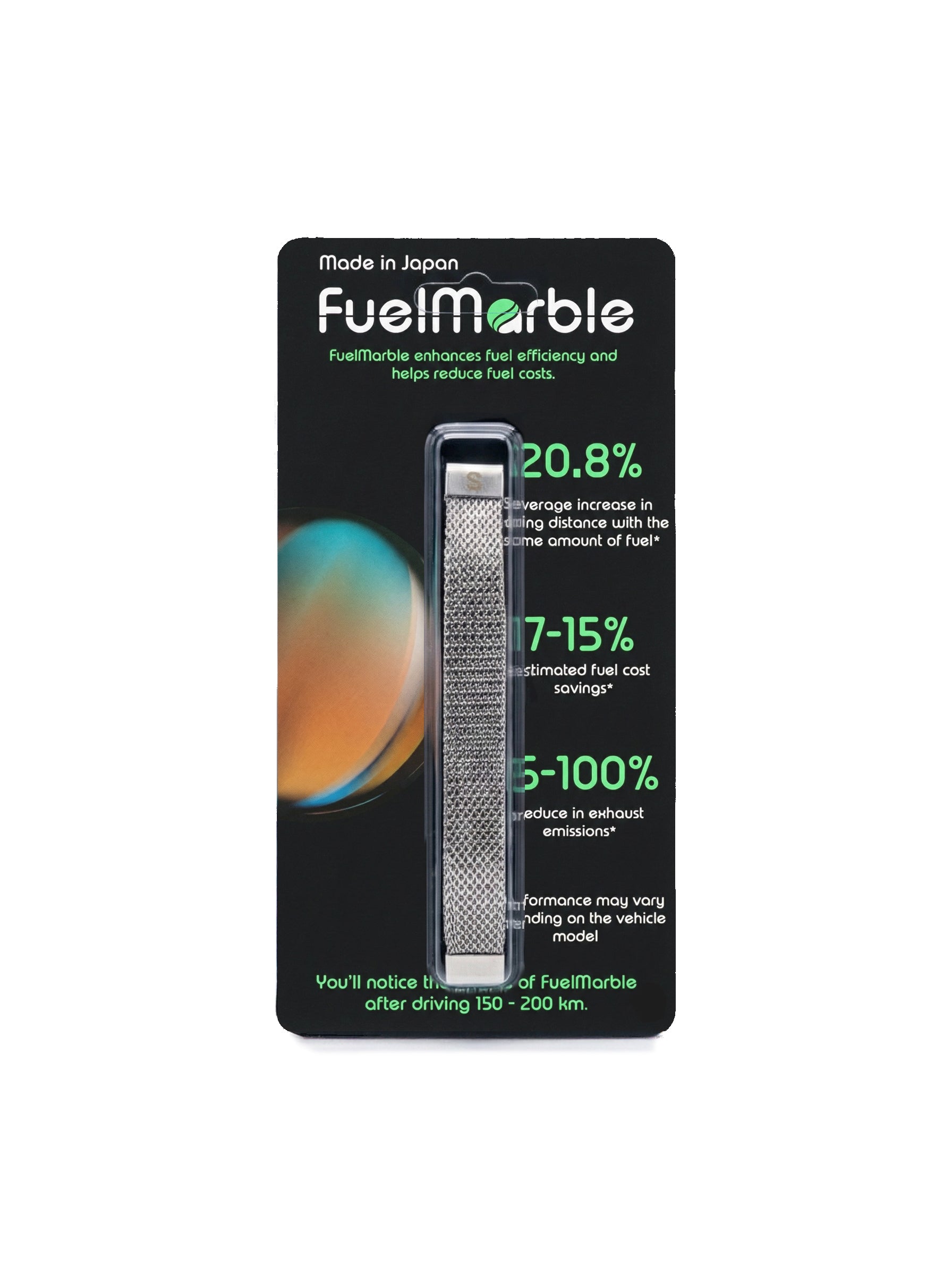 FuelMarble S — Japanese fuel efficiency device for cars, vans and motorcycles