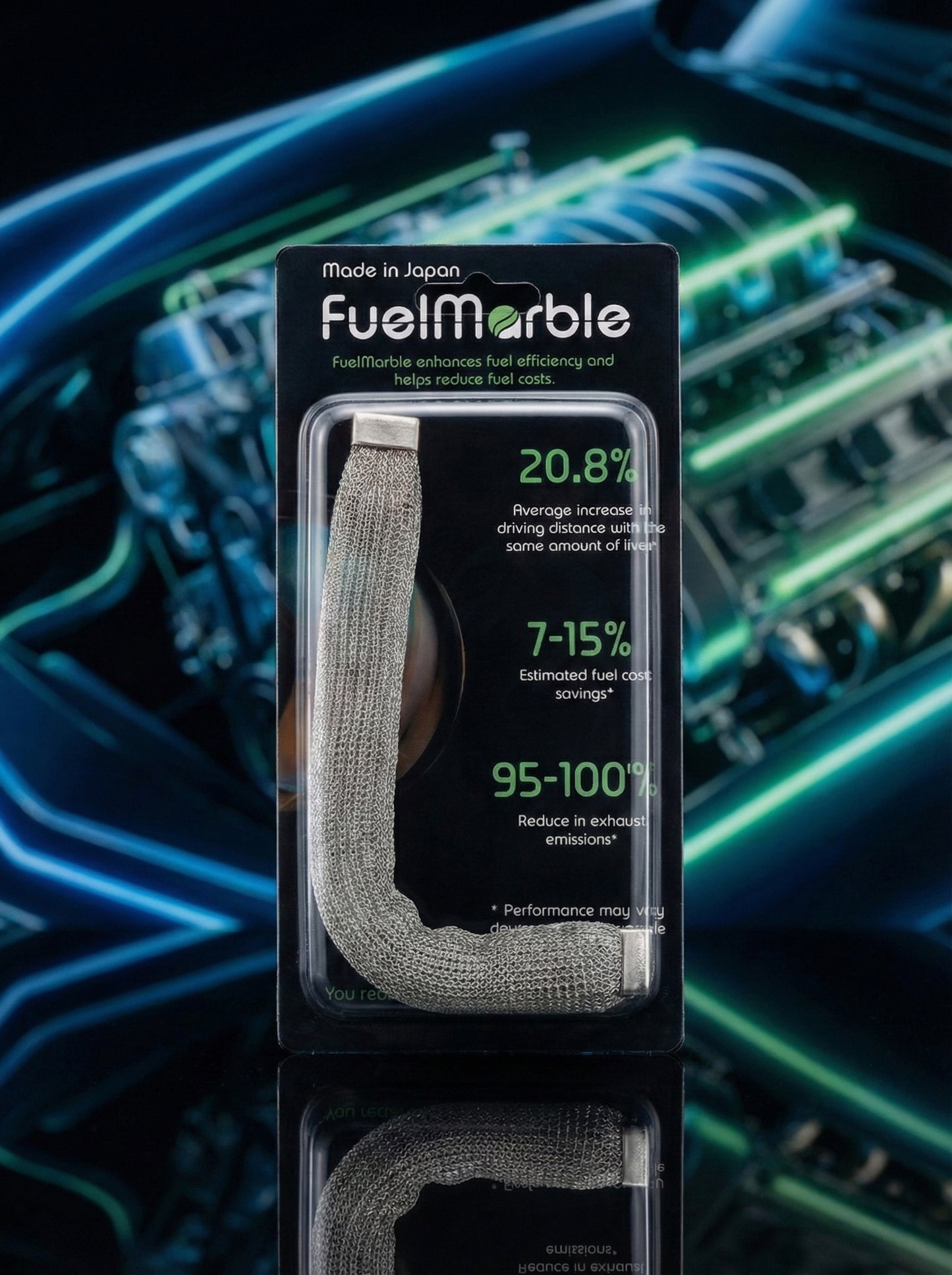 FuelMarble L Size | Japanese Fuel Efficiency Booster | Large Vehicles, Fleets, Over 2-ton trucks
